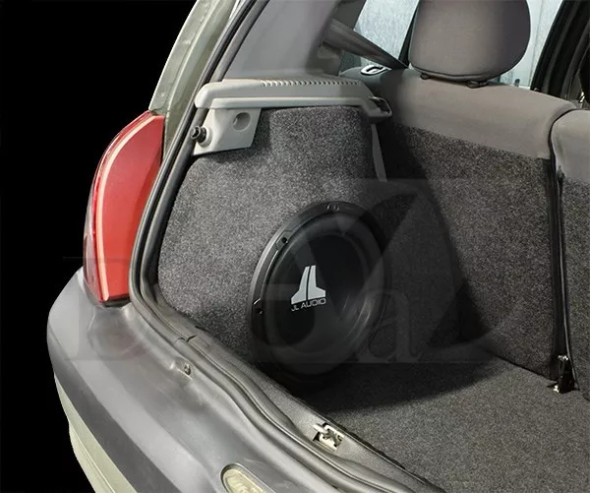 Fiber Subwoofer Box for Renault Clio Hatch, Driver-Side Installation, Speaker Not Included