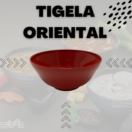 Kit 6 Tigelas Owan Japonesa, Sopa Cor 3 Pretas E 3 Vermelhas 1