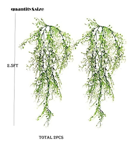 Flores Artificiales Bebés Aliento Flores Plantas Colgantes F 1
