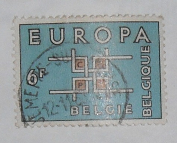 Selo Antigo Belgica - Europa  -  1963 0
