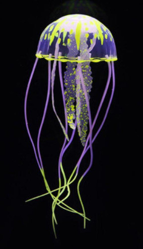 Água-viva Artificial Brilhante Enfeite Fluorescente Amarelo 1