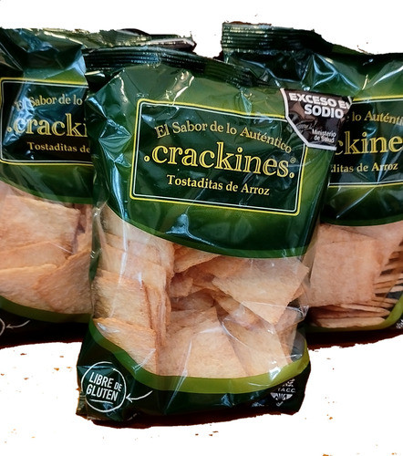 Galletitas Crackines 3 Paquetes X120gr Riquisimas Premium 0