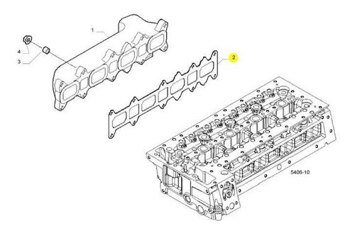Junta Coletor Escape Original Iveco Nova Daily 504022754 1