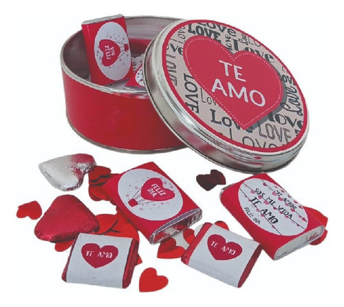 Lata De Chocolates Regalo San Valentin Dia De La Madre Amor 0