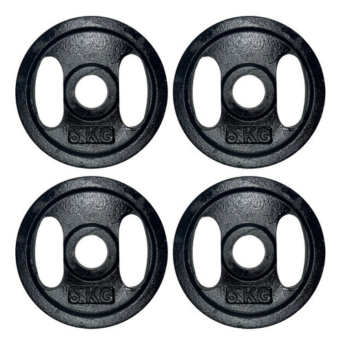 Set 20kg - 4 Discos Olímpicos 5kg 50mm Fundición Brest 0
