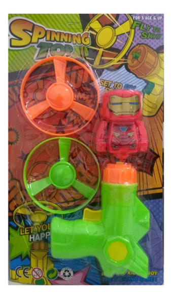 Pistola Lanza Discos Y Trompo Spinning Top Sebigus 0