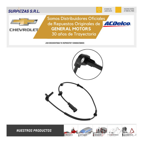 Sensor Abs Delantero Derecho Chevrolet Sonic Spin Original 1