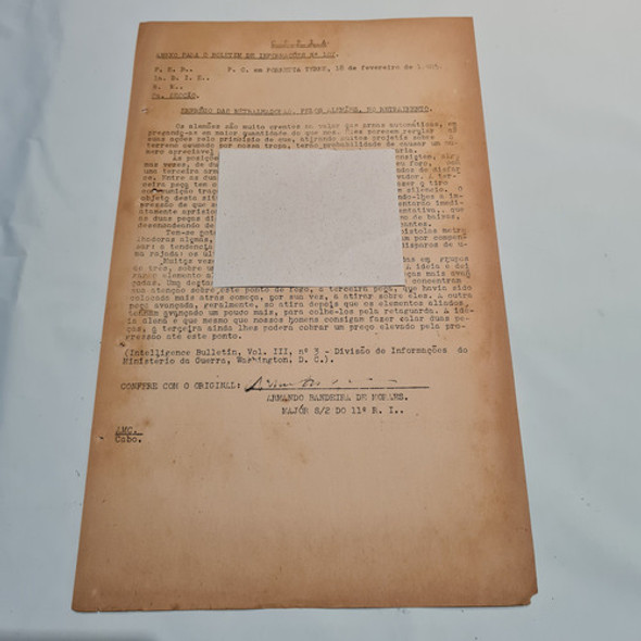 Documento Feb Emprego Das Metralhadoras Alemãs Ww2 Original 1