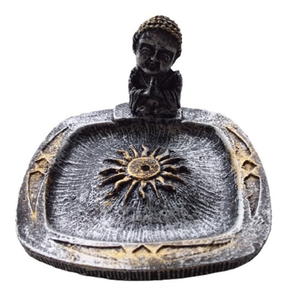 Incensário Quadrado Buda Prata 0 Incensário Quadrado Buda Prata 0