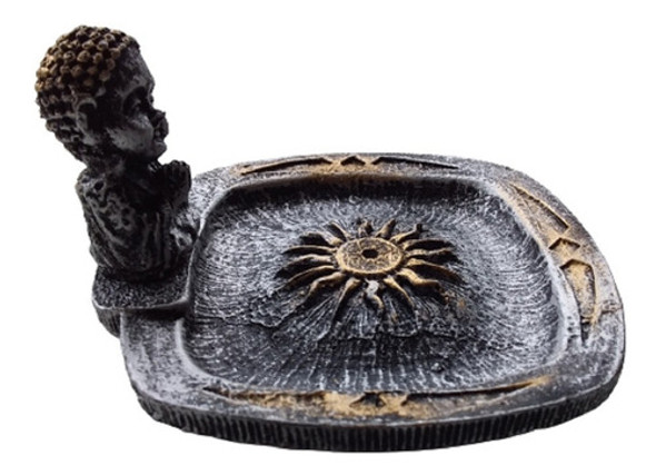 Incensário Quadrado Buda Prata 1 Incensário Quadrado Buda Prata 1