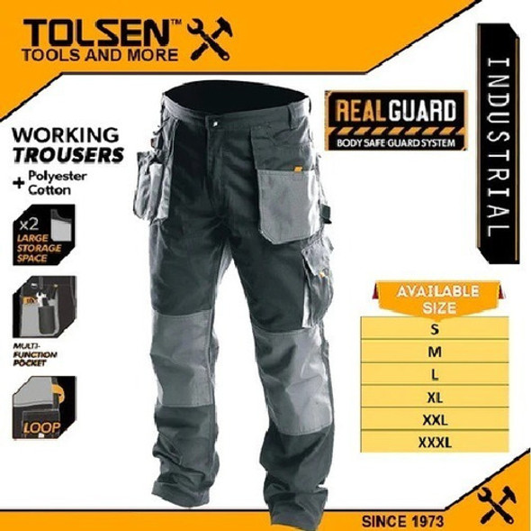 Pantalón Trabajo Industrial Seguridad Tolsen L A Xxl 1