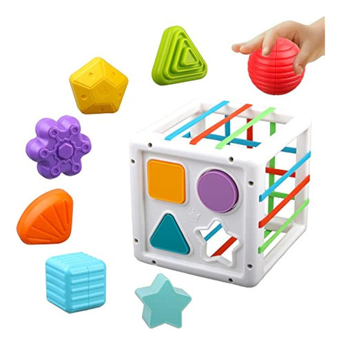 Bloques De Clasificador De Formas Sensoriales Para Bebés, Cu 0