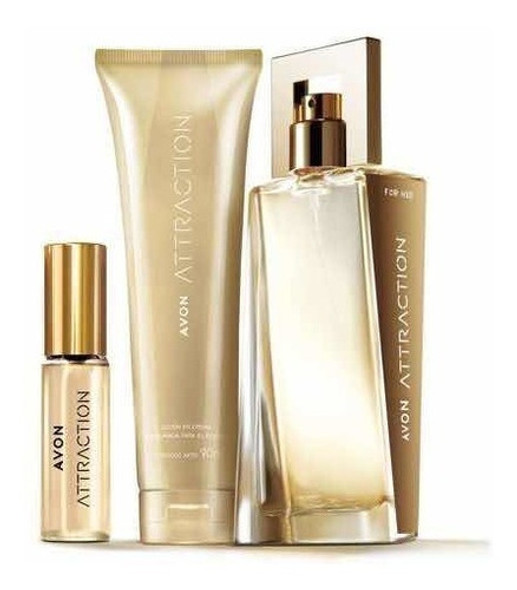 Set X3 Attraction Avon | Perfume Y Crema 1