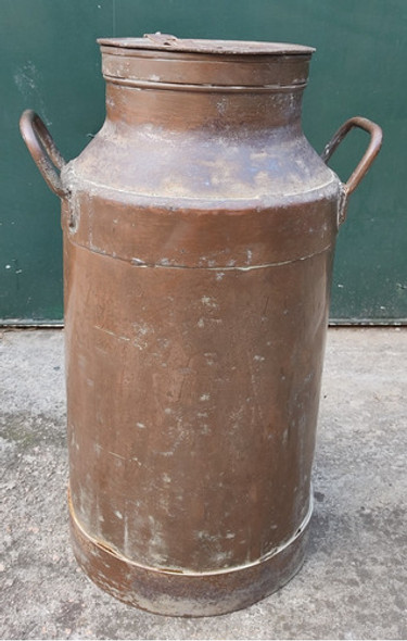 Tarro De Leche Cobreado Antiguo Conaprole Numerado Est. Goñi 0