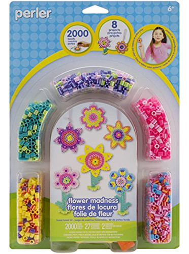 Kit De Actividad De Cuentas De Fusibles Perler Beads Flower 0
