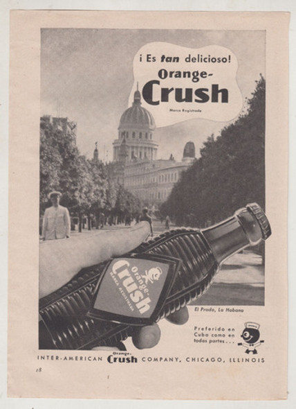 1950 Hoja Publicidad Vintage Orange Crush El Prado La Habana 0 1950 Hoja Publicidad Vintage Orange Crush El Prado La Habana 0