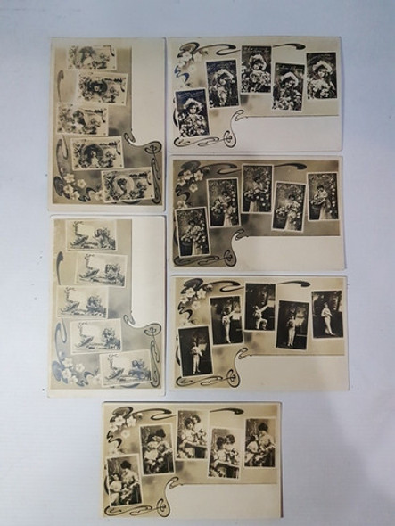 Antiguas Postales Fotografías Lote X 6 Mag 56006 0