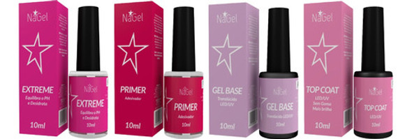 Kit Nagel - Prep+extreme+primer+base Gel+top Coat+oleo 0