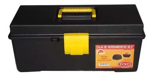 Caja De Herramientas Foco 16,5 Plastico Con Manija Tapa Baja 0