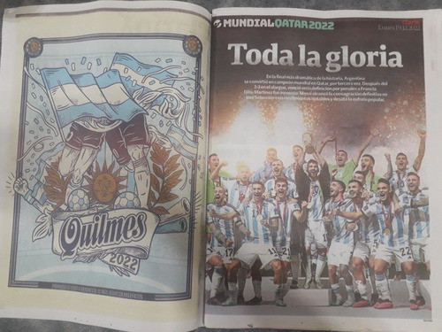 Diario Clarín Especial 19 Diciembre 2022 Argentina Campeón 0