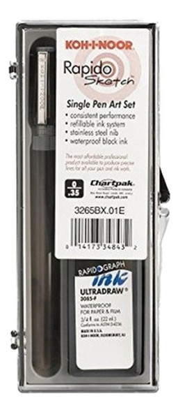 Koh-i-noor Rapidosketch Pen And Ink Set, .35mm Pen Point Y . 0