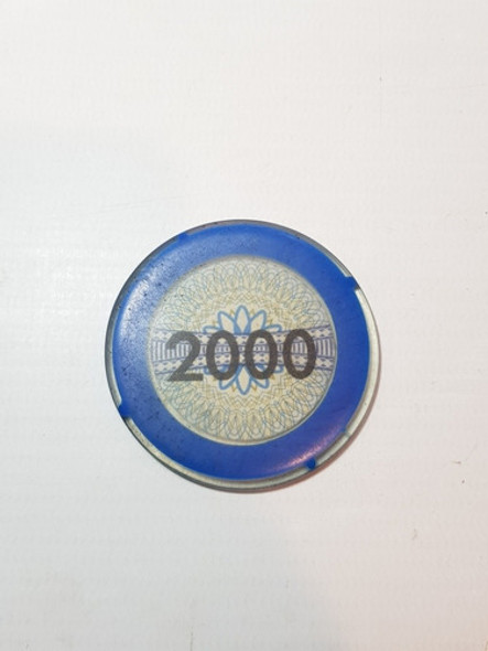 Antiguas Fichas Casino 2000 Lote X 2 Ro 1980 1