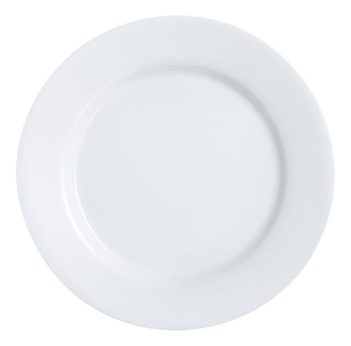 Plato Playo Ancho Luminarc Everyday 24 Cm Vidrio Opal 0