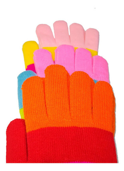 Guantes Invierno Abrigado Colores Infantil Divertido 1