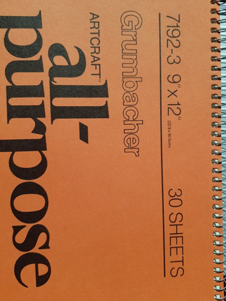 Block Grumbacher (usa)multiproposito Con Espiral 30h.23x30cm 0