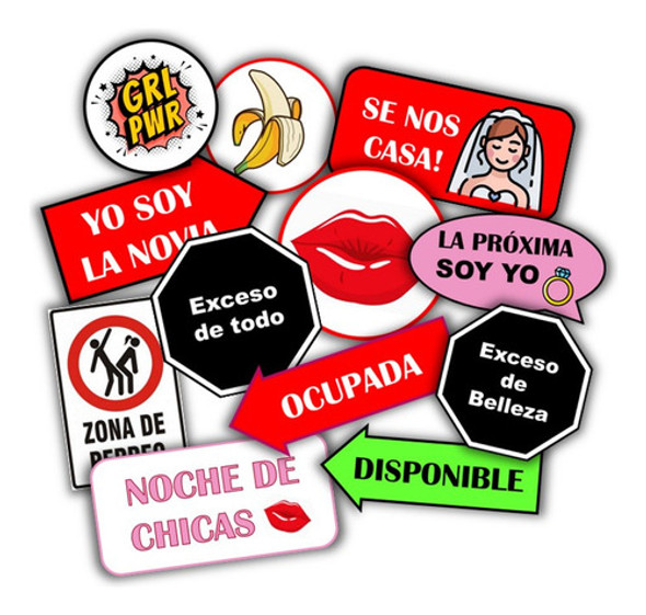 Kit Photo Prop Cartelitos Despedida De Soltera Para Imprimir 0 Kit Photo Prop Cartelitos Despedida De Soltera Para Imprimir 0