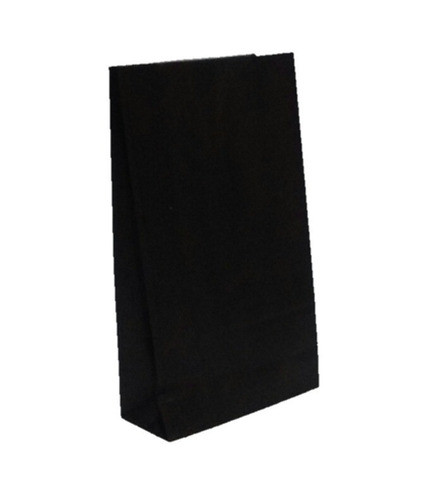 24 Lembrancinha Saco De Papel Kraft Preto  9x6x18 0