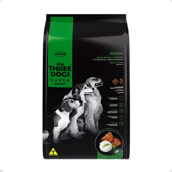 Three Dogs Premium Adulto 15+2 Kg + Contenedor - Otec 1 Three Dogs Premium Adulto 15+2 Kg + Contenedor - Otec 1