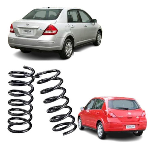 Mola Traseira Gnv Reforçada Nissan Tida Hatch / Sedan 0