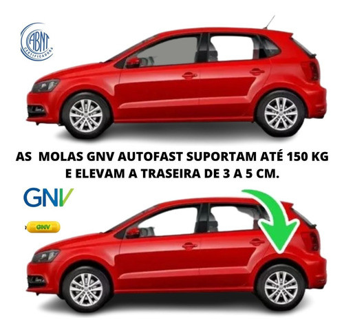 Mola Traseira Gnv Reforçada Nissan Tida Hatch / Sedan 1