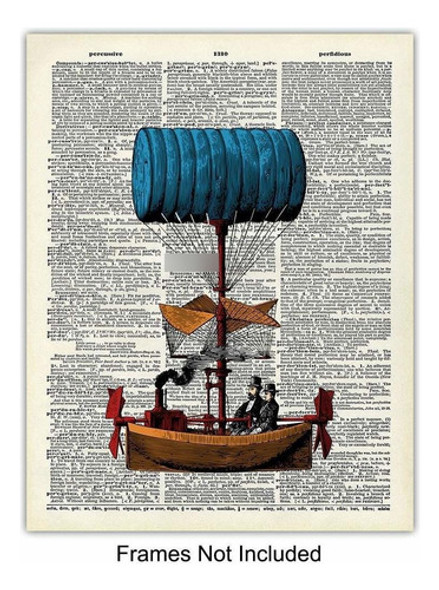 Gothic Steampunk Decor - Blimp - Airship - Dirigible - Hot . 1