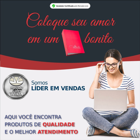 3 Albuns Fotograficos 10x15/120 Fotos Dia Dos Namorados 1