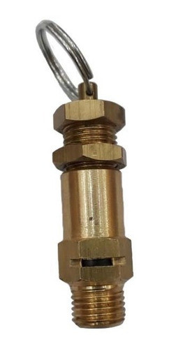 Valvula De Seguridad Bronce Rosca 1/4  Calibrado Manual 0