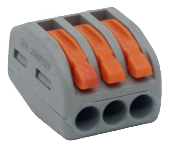 4 Borneras Empalme Rapido Presion 3 Vias 0.08 A 4mm 0