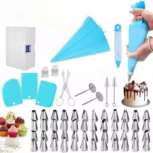 Set Repostería Pastelería 61 Piezas Decoración Tortas Cocina 0