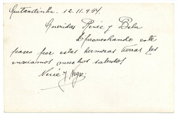 Brasil Rio Janeiro Postal Petropolis Hotel Quitandinha 1954 1