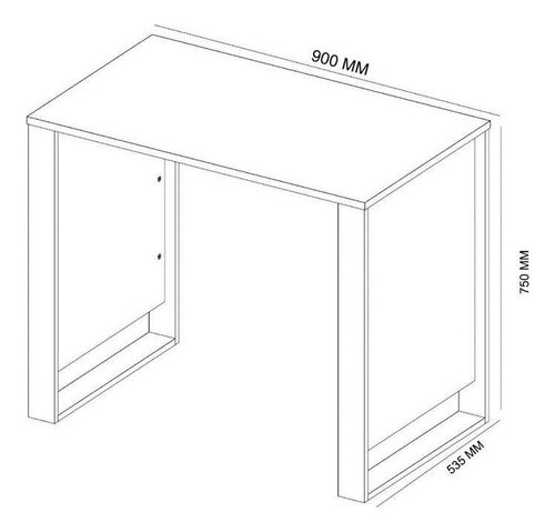 Mesa Escrivaninha Juvenil Office Morada Avena/grafito - Dem 1