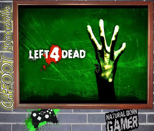 Left4dead - Poster Enmarcado Listo Para Colgar 1