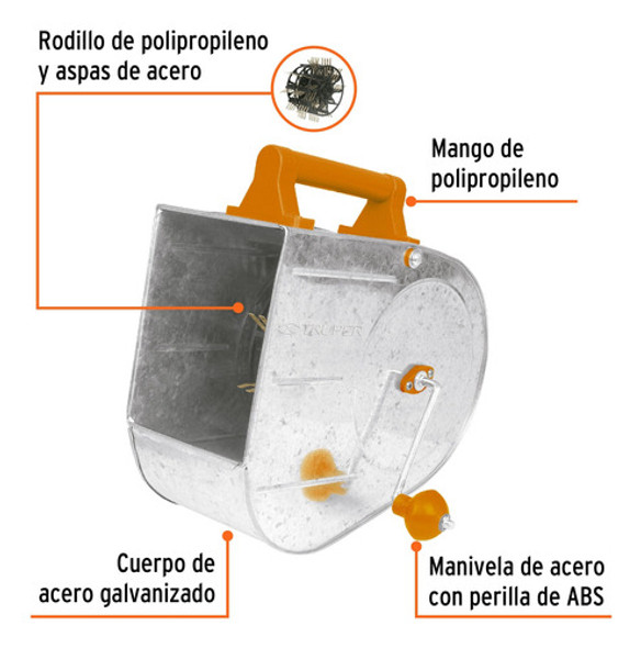 Maquina De Vale Profesional Galvanizada 3.5 L Truper 1