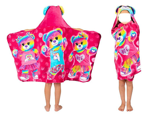 ~? Franco Mfg Build-a-bear Kids Baño Y Playa Con Capucha Toa 0