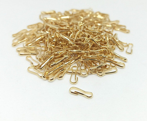 Mosquetón Simple 32x11 Mm Dorado / Plateado 1