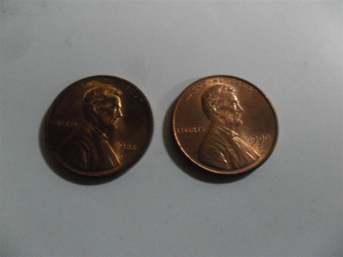 Numismatica Moneda One Cents 1988 Usa Eeuu 1990 0