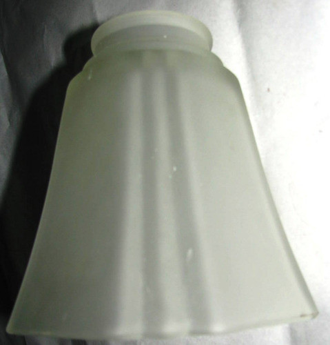 2 Tulipas Antiguas Art Deco De Vidrio Opaco 1