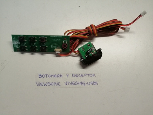 Botonera Y Receptor Ir Para Viewsonic Vtv6517g-uhds 0