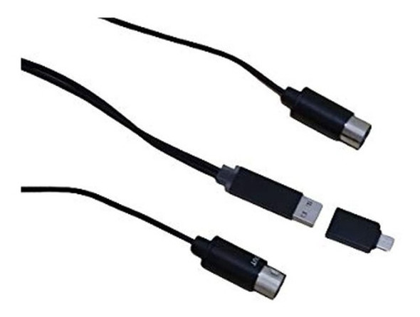 Cable Midi Keenface De 5 Pines Con Adaptador Usb Tipo C, 6 P 0