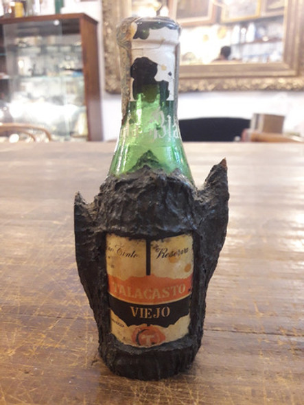 Antigua Botellita De Coleccion De Vino Tinto Talacasto Viejo 0 Antigua Botellita De Coleccion De Vino Tinto Talacasto Viejo 0